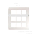 Wipro, North-West Cover Plate 18 Module Natural White (Ref. No. CS9718MS)