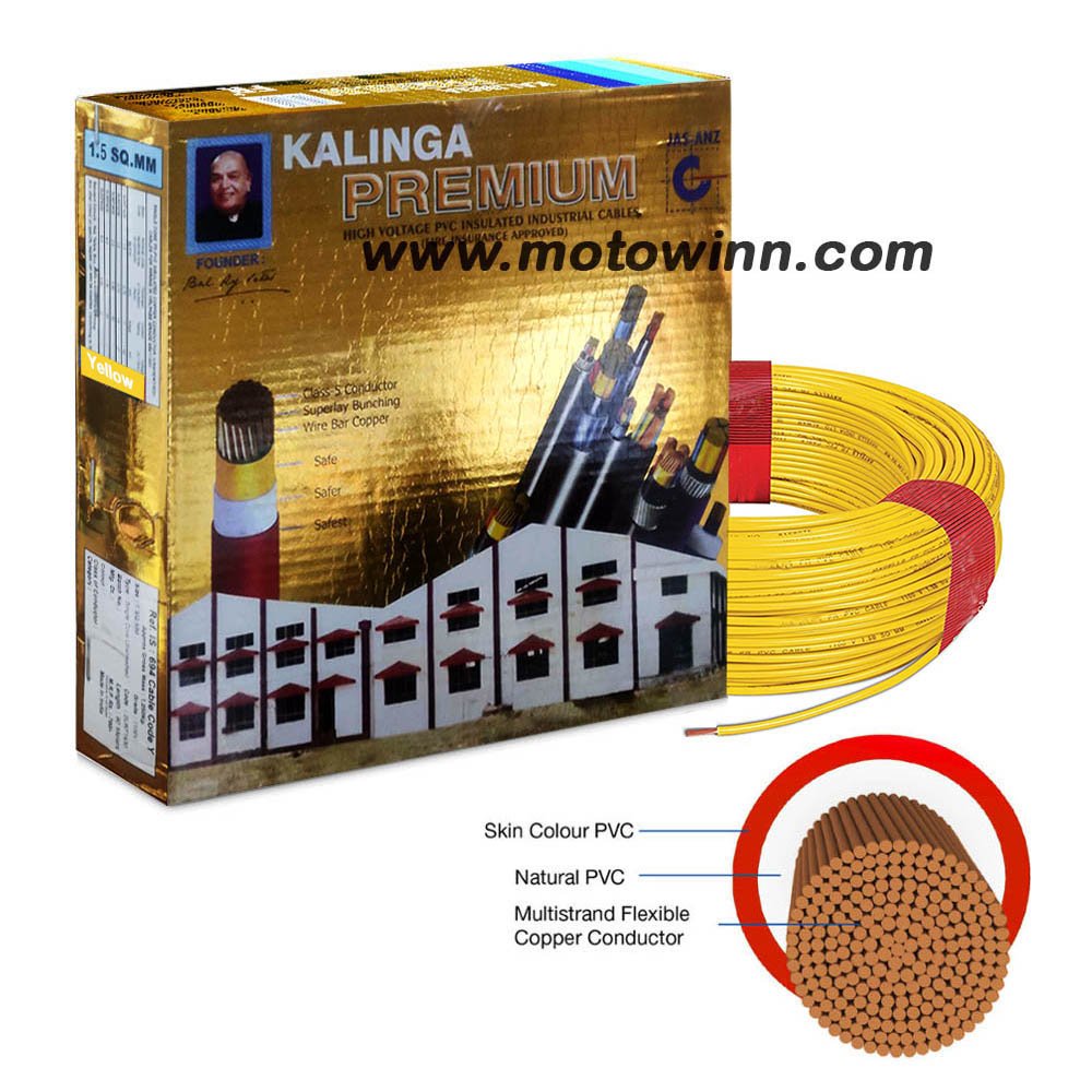 Kalinga Premium Wire 2.5 Sqmm FR PVC Cable, Length: 90M