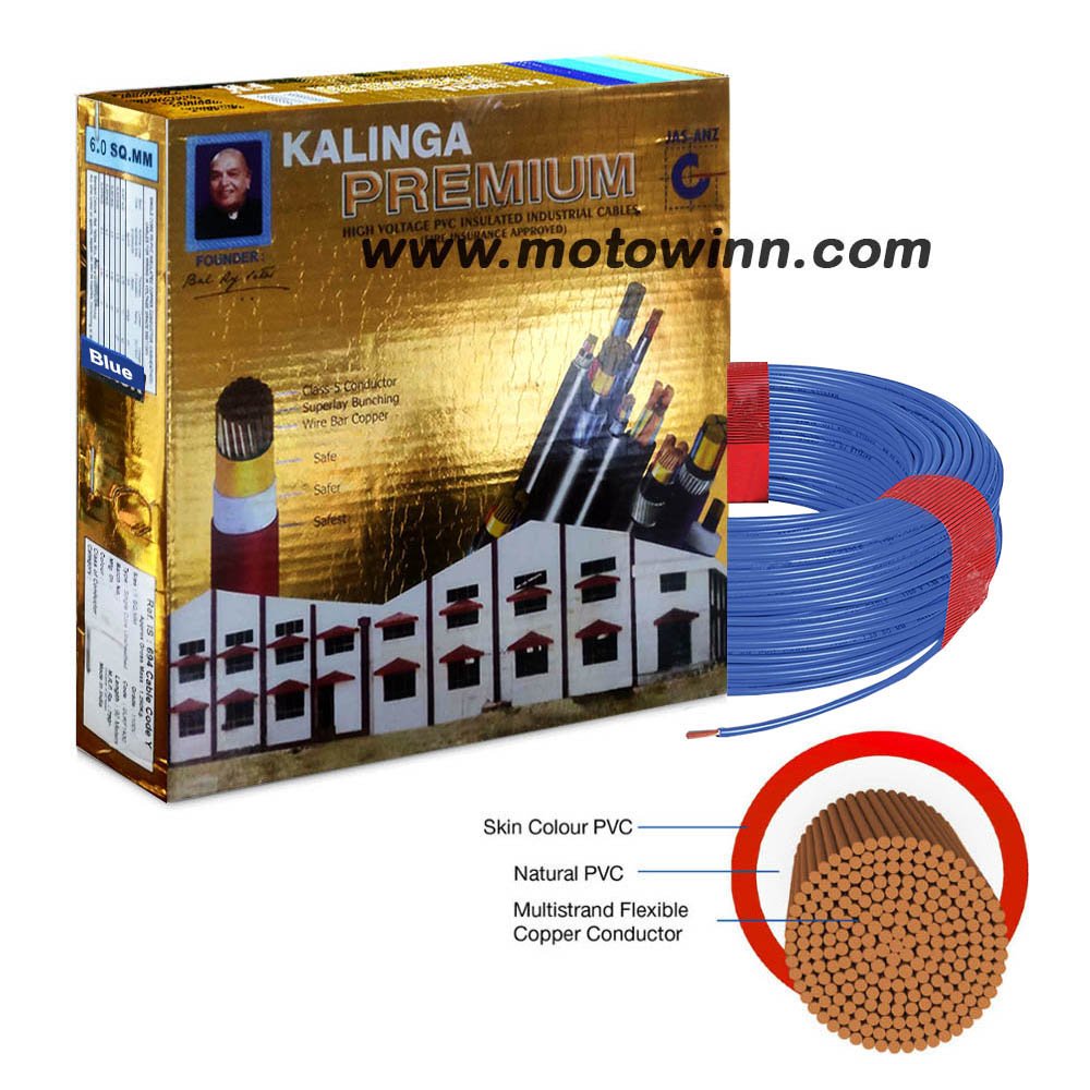 Kalinga Premium Wire 1.5 Sqmm FR PVC Cable, Length: 90M