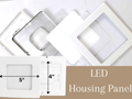 LED slim panel light housing (Body) 8watt with square shape
