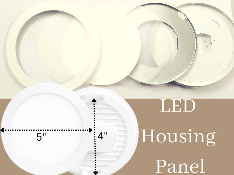 LED slim panel light housing (Body) 8watt with round shape