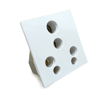 ConaSmyle Olive Universal Socket 16A (W/O Shutter) 2Module 240V~White (Ref. No. M-122B)