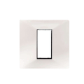 Rayvolt Modular Glossy Black & White Switch Plate 1 Module [Black Border] (Ref No. MOTO2001)