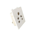 Rayvolt Socket 6Amp 3 pin Ceramic 2Modular (Ref No. MOTO306A)