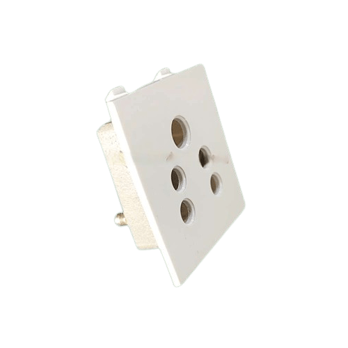 Rayvolt Socket 6Amp 3 pin Ceramic 2Modular (Ref No. MOTO306A)