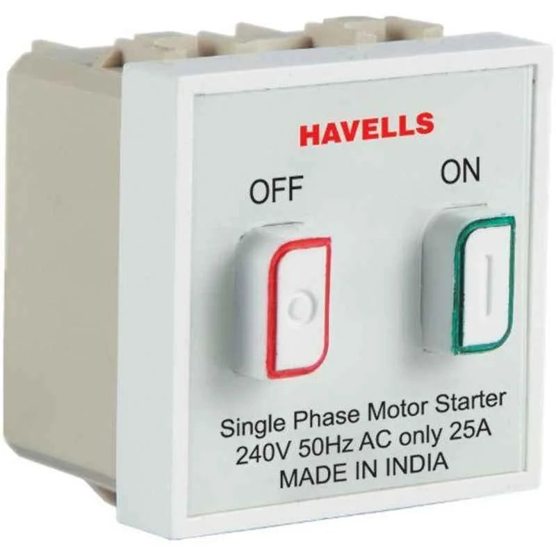 Havells Coral 25A NDN Motor Starter,(Ref no: AHCSMXW251)