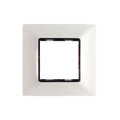 Rayvolt Modular Glossy Black & White Switch Plate 2 Module [Black Border](Ref No. MOTO2002WH)