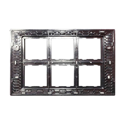 Rayvolt 12 Module Glossy Black & White Modular Switch Plate (Ref No. MOTO2012WH)