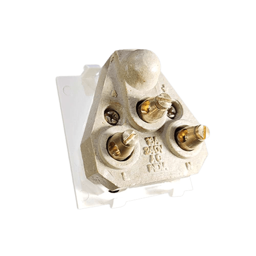 Rayvolt Socket 6/16Amp 5 pin Ceramic / Porceling 2Modular (Ref No. Moto3016A)