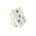Rayvolt Socket 6/16Amp 5 pin Ceramic / Porceling 2Modular (Ref No. Moto3016A)