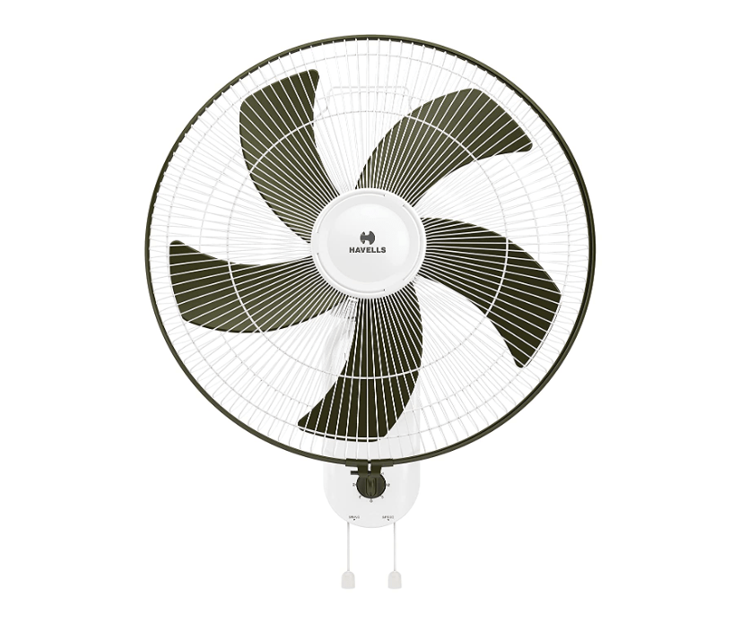 Havells Pentaforce 400mm (White/Green) Wall Fans