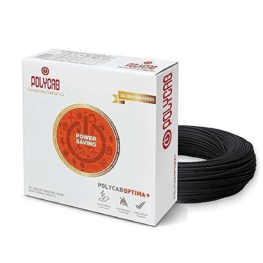 Polycab Optima Plus FR-LF Wire 4.0 sqmm PVC Insulated Industrial Cables (Multi Strand)