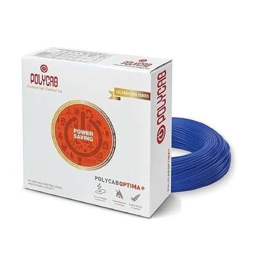 Polycab Optima Plus FR-LF Wire 1.0 sqmm PVC Insulated Industrial Cables (Multi Strand)