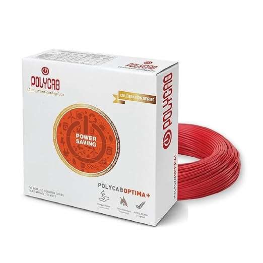 Polycab Optima Plus FR-LF Wire 1.0 sqmm PVC Insulated Industrial Cables (Multi Strand)