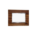 RayVolt Modular Polycarbonate Switch Plate, 3 Module, Horizontal Seamless Brown Wood Texture