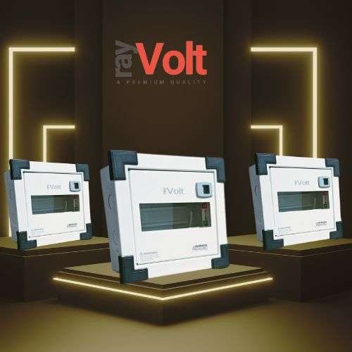 Rayvolt R6VR06 6 Way Double Door Single Pole MCB Distribution Board