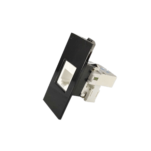 Oreva Jett Black Cat 6 Internet Socket 1 Module (Ref No. JST-7287)