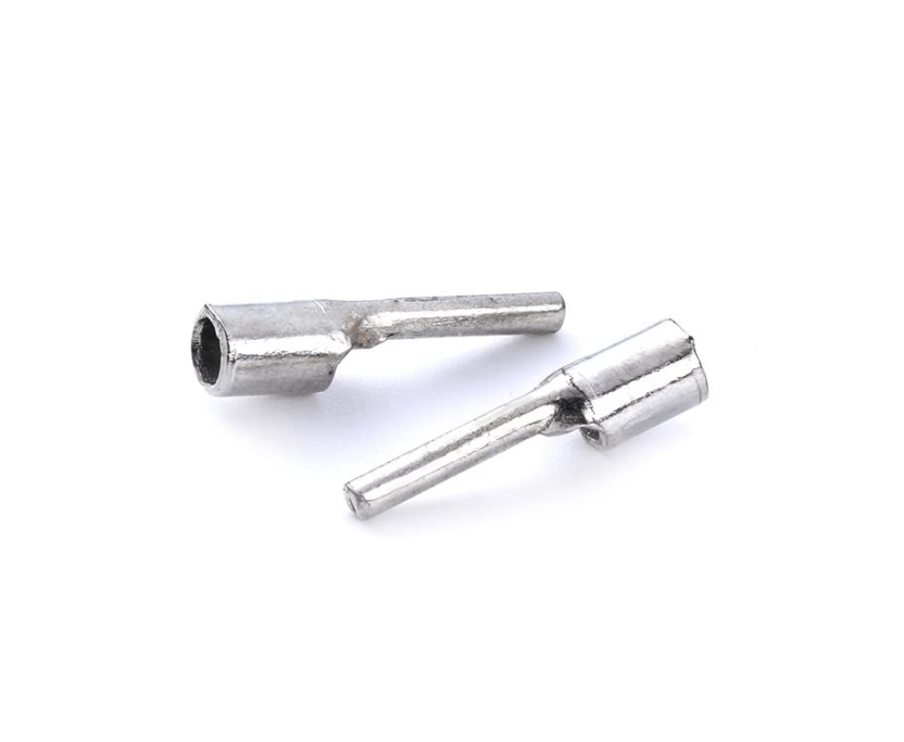 Crimping Pin Type Copper Lugs Silver. [Pack of 50 Nos.]