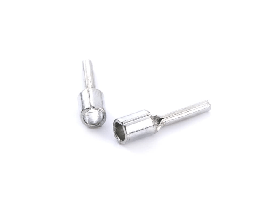 Crimping Pin Type Copper Lugs Silver. [Pack of 50 Nos.]