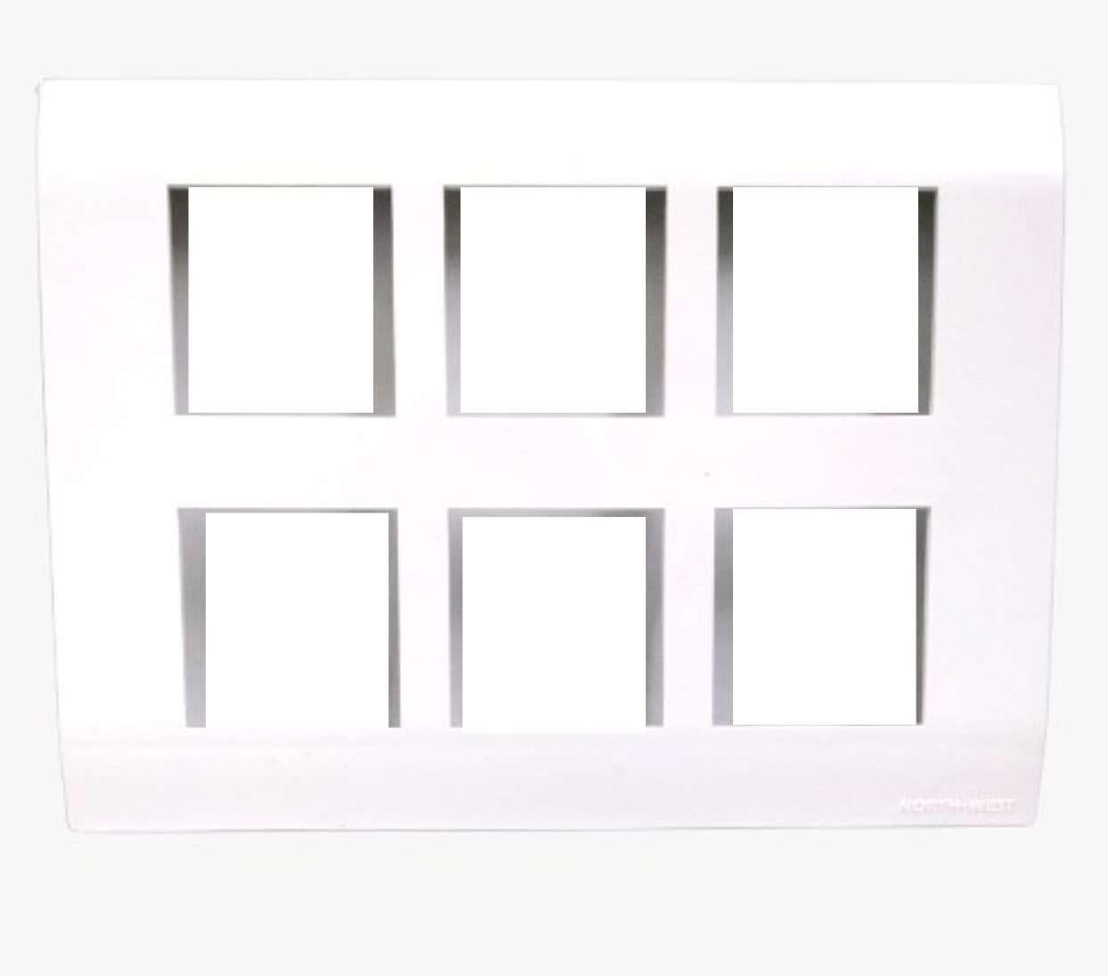 Wipro, North-West Cover Plate 12 Module Natural White (Ref. No. CS9712MS-PLUS)