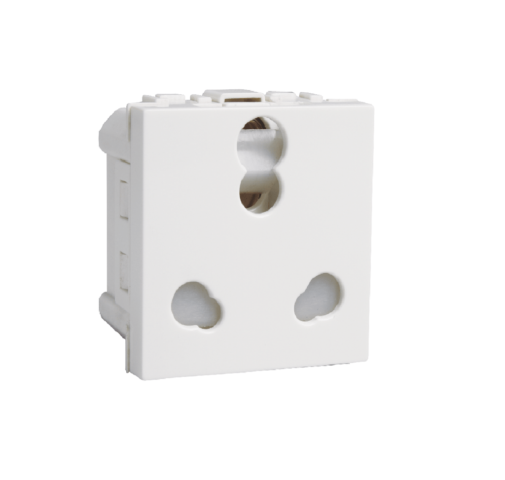 Havells-Coral 3 PIN SOCKET 6A/16A 240V~ (Ref No. AHLKCXW163)