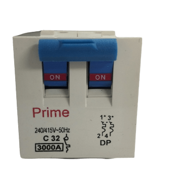 Prime 32 Amp Single pole / Double Pole MCB
