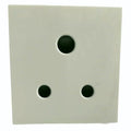 GreatWhite Fiana Polycarbonate 6A 3 Pin Socket W/O shutter (Ref No: 20237-WH)