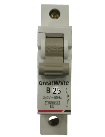 Greatwhite MCB Single Pole, 6 to 32Amp