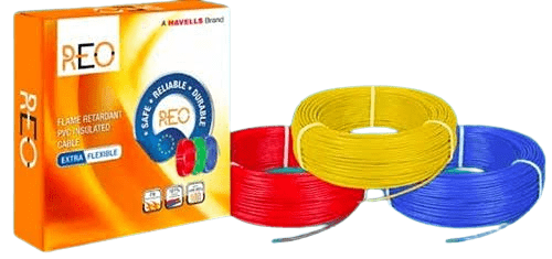 REO Single Core FR PVC Insulated Copper Conductor (Unsheathed) Flexible 90meter Cable 0.75 sq. mm (Green)