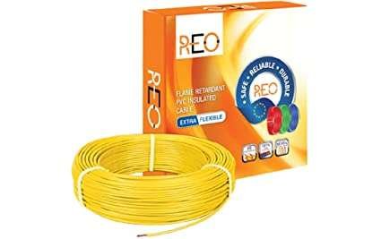Havells REO Plus Wire 10.0 Sqmm HRFR PVC Insulated Flexible Cables, Length: 90M