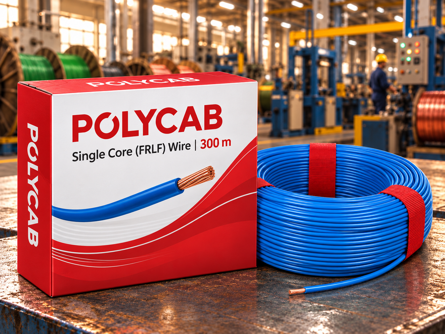 Polycab Single Core (FRLF) Wire – 300 m