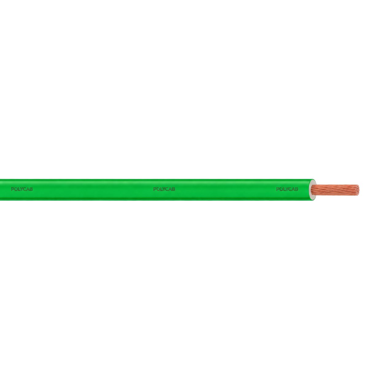 Green single-core wire – AI-enhanced colour preview; representative size