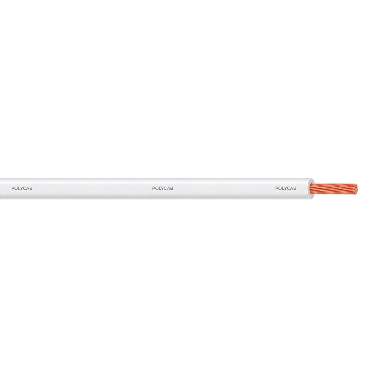White single-core wire – AI-enhanced colour preview; representative size
