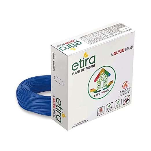 Polycab Etira Wire 6.0sqmm PVC Insulated Industrial Cables (Multi Strand) FR 90Mtr