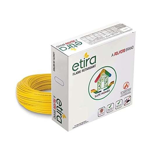 Polycab Etira Wire 1.0 sqmm PVC Insulated Industrial Cables (Multi Strand) - FR 90Mtr