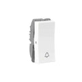 Havells Reo Elegant 6A 1 Way White Bell Push Switch, (Ref no: AHRSBXW061)