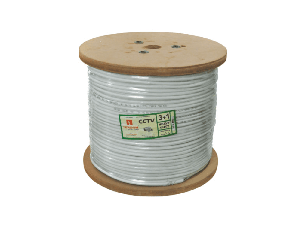 Tekson CCTV wire 3+1 & 4+1 Normal Solid Copper Wire