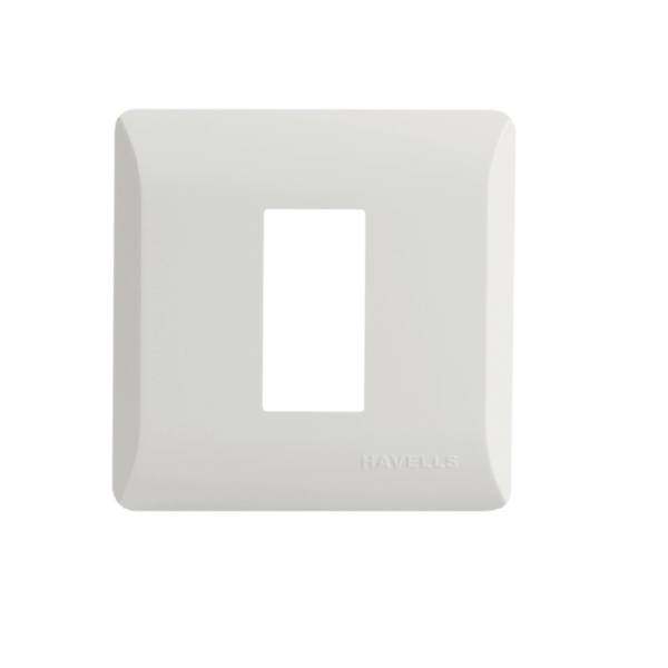 Havells Coral Glossy White 1 Module Plate
