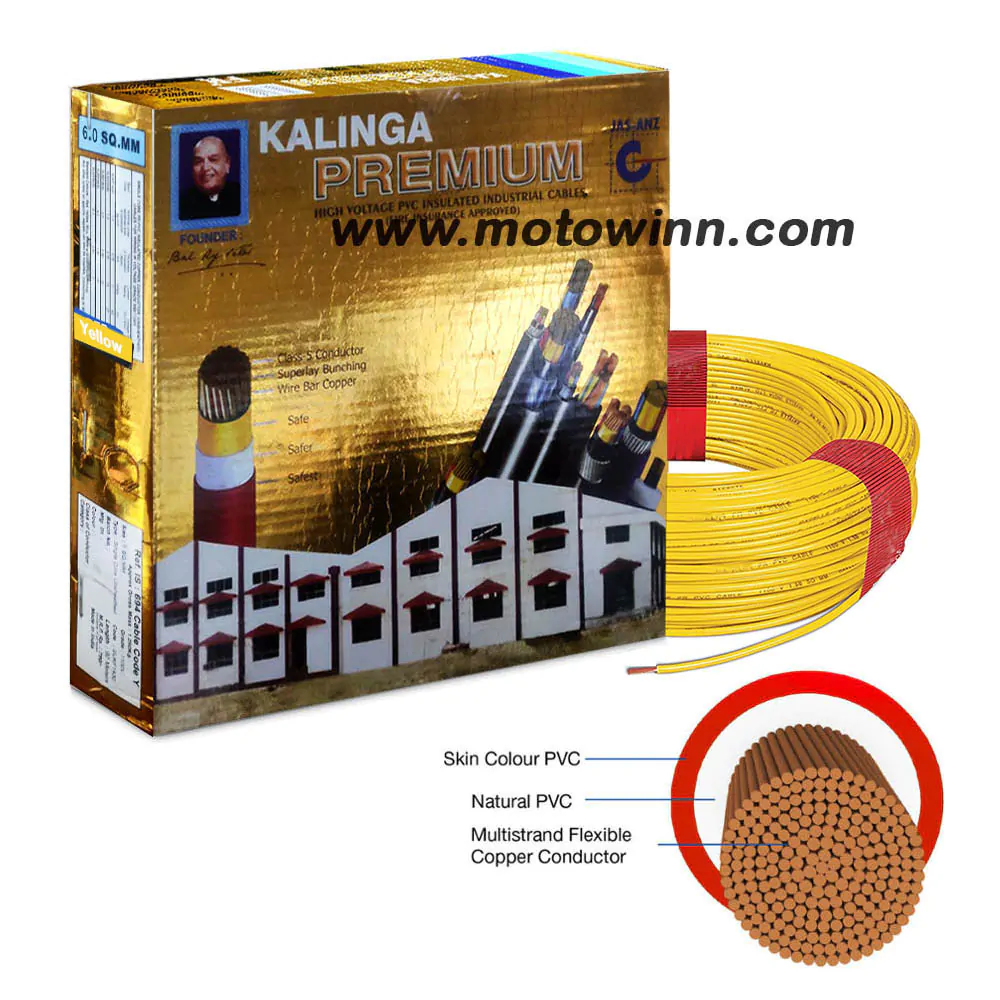 Kalinga Premium 6.0 Sq mm Yellow