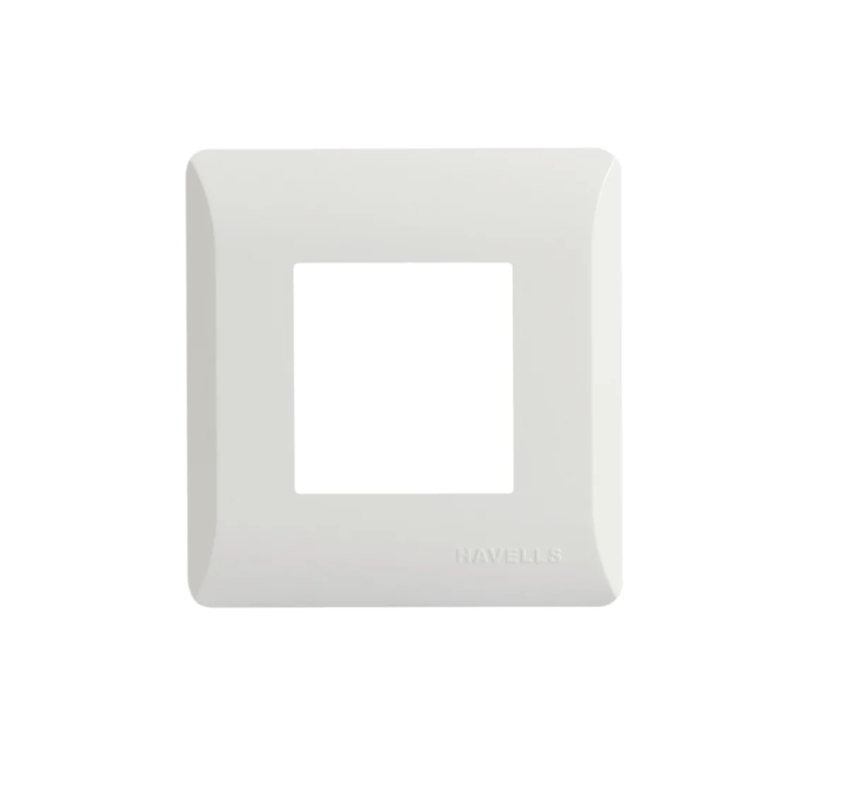 Havells Coral Glossy White 2 Module Plate (Ref. No. AHLPLCWV02) Havells Coral Glossy White 2 Module Plate