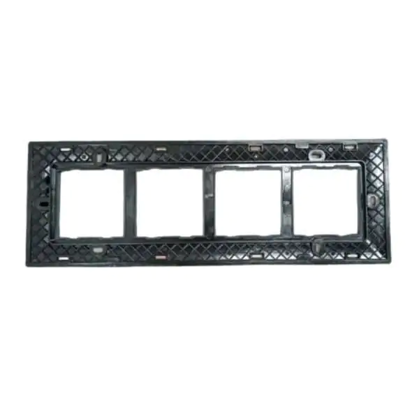 RayVolt Modular Polycarbonate Switch Plate, 8 Module, Horizontal Seamless Brown Wood Texture